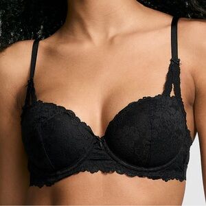 Elegant Black Lace Bra